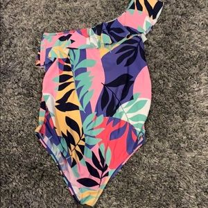 Motherhood maternity one shoulder swimsuit